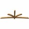 Ekena Millwork Davenport Rough Sawn Timber Gable Bracket, Western Red Cedar, 108"W x 40"H x 4"D x 4"F, 9/12 Pitch GBW108X40X0404DAV00RWR - alternate 5